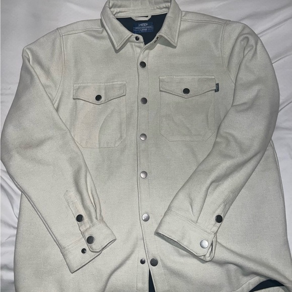 Cream Button-Up Shirt Jacket - Picture 1 of 2